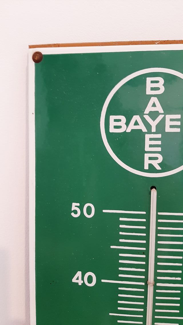 Termómetro antiguo Aspirina Bayer