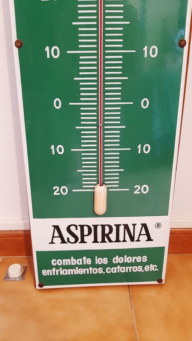 Termómetro antiguo Aspirina Bayer
