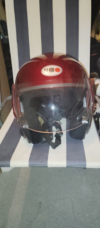 Casco moto Shiro rojo