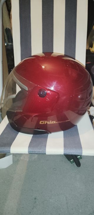 Casco moto Shiro rojo
