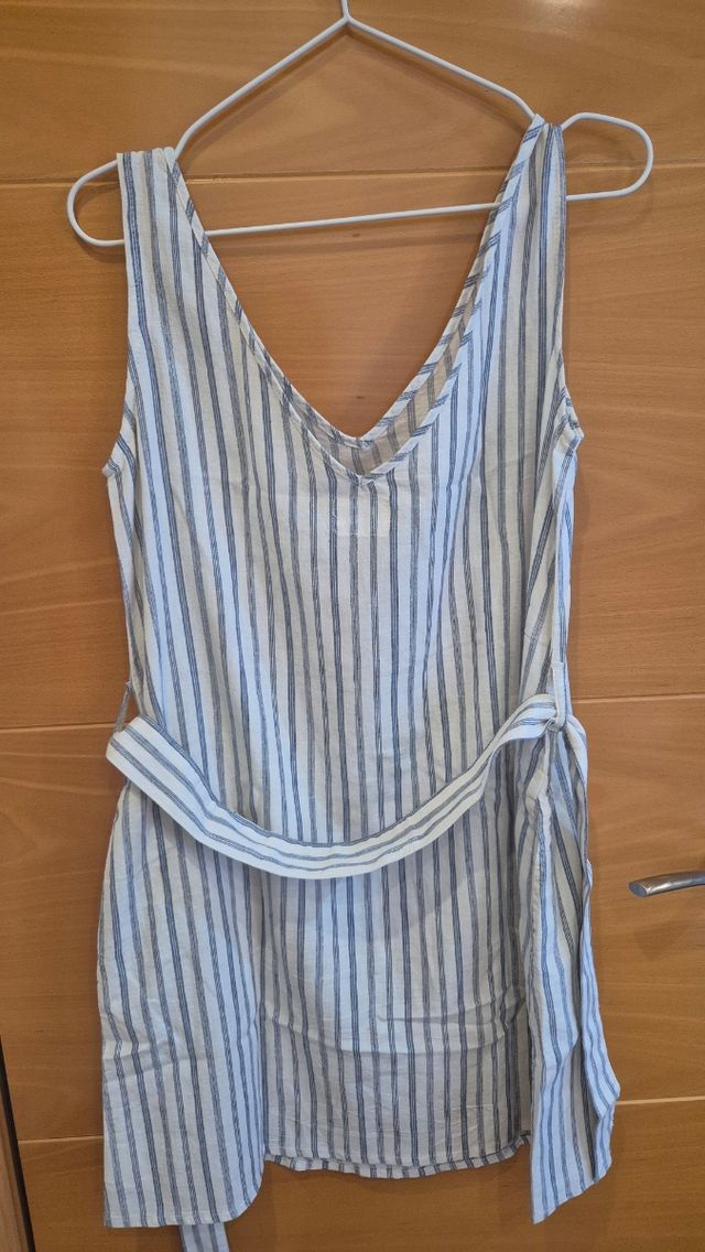 Vestido Brava Fabrics rayas azul-blanco T-26