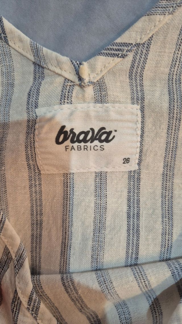 Vestido Brava Fabrics rayas azul-blanco T-26