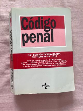 Código Penal: Ley Orgánica 10/1995, 16a edición