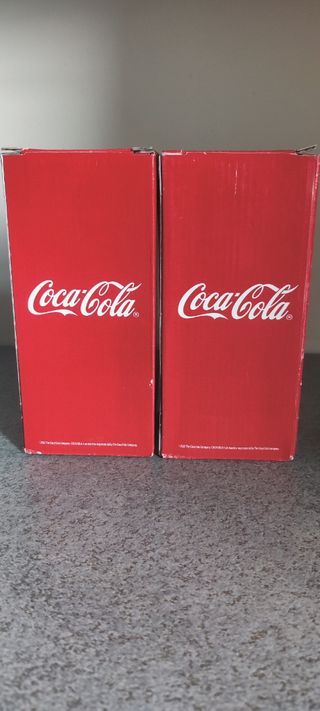 Lotto 2 Bicchieri di Vetro Coca Cola fifa 2022
