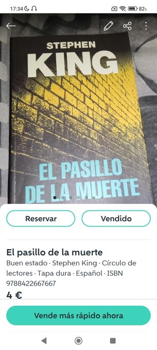Lote 4 libros Stephen King