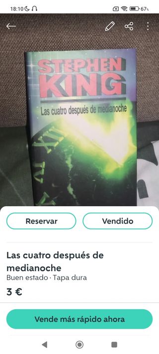 Lote 4 libros Stephen King