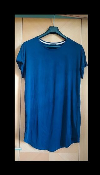 T-shirt blu donna M - T-shirt lunga