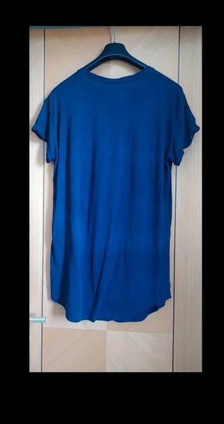 T-shirt blu donna M - T-shirt lunga