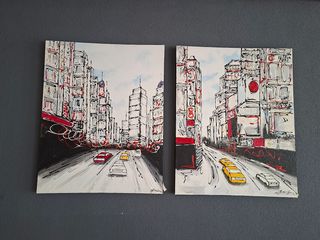 2 Óleos Decorativos Modernos