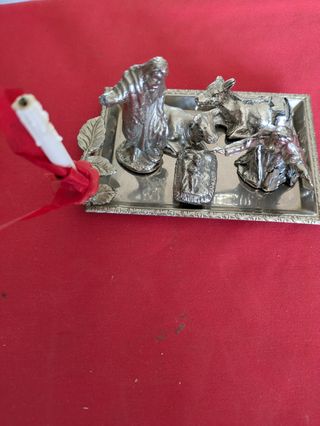 Mini Pesebre Metálico Antiguo