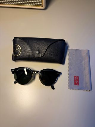 Ray-Ban CLUBMASTER Gafas de sol schwarz/goldfarben