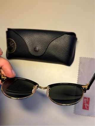 Ray-Ban CLUBMASTER Gafas de sol schwarz/goldfarben