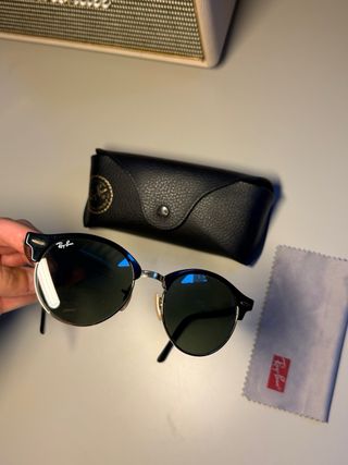 Ray-Ban CLUBMASTER Gafas de sol schwarz/goldfarben