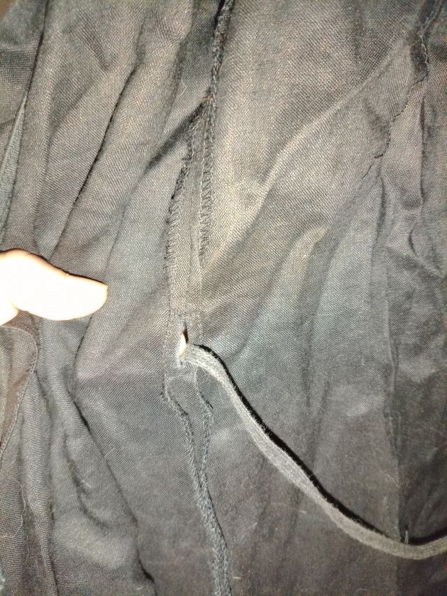 Vestido Zara Basic negro - talla S