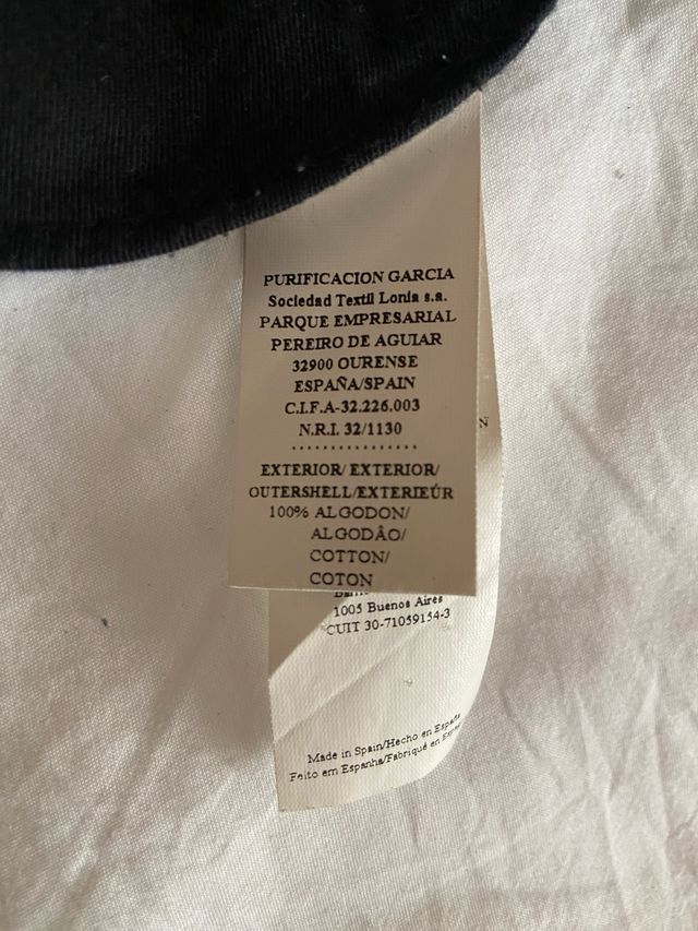 Traje Purificación García Negro