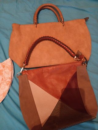 2 bolsos | marrón, multicolor