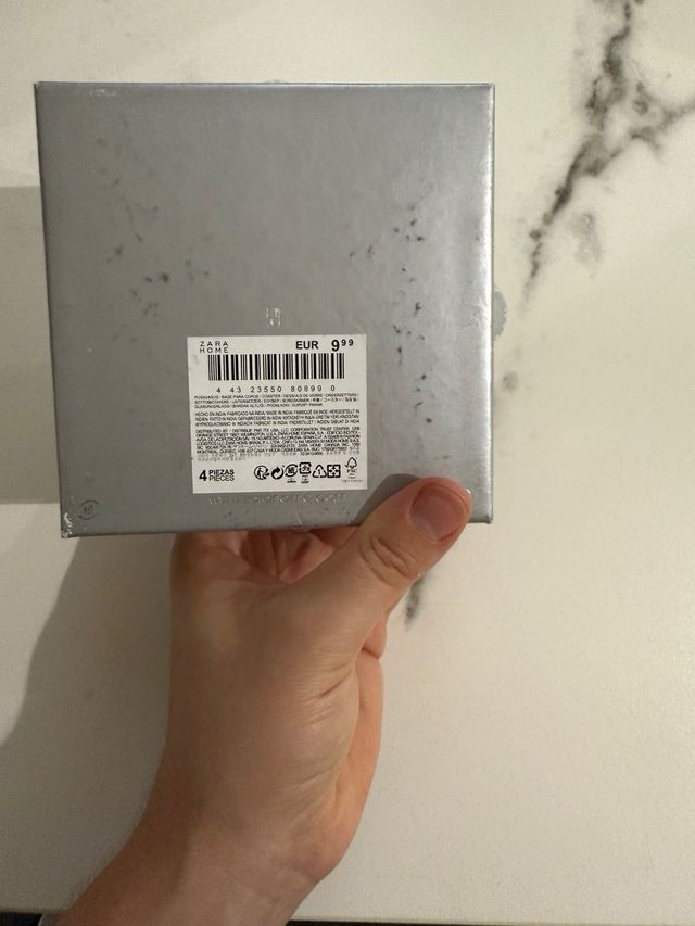 Posavasos Zara Home plateados