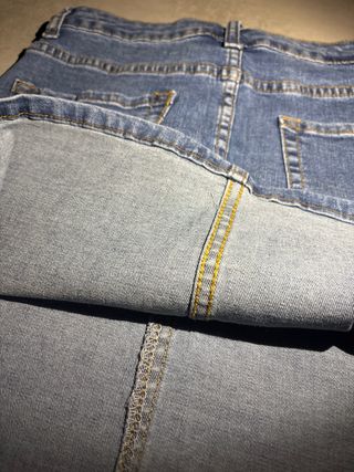Falda vaquera azul talla S
