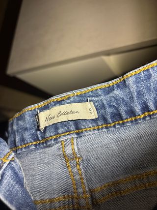 Falda vaquera azul talla S