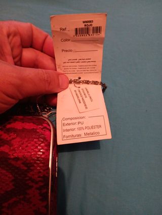 Bolso Benini efecto cocodrilo rosa