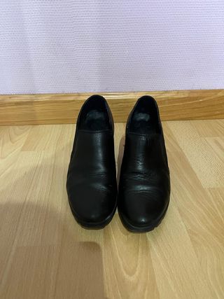 Zapatos negros tacón ancho - 39