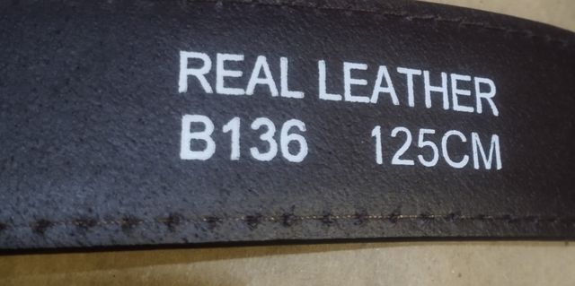 Cinturón Piel Marrón - 125cm