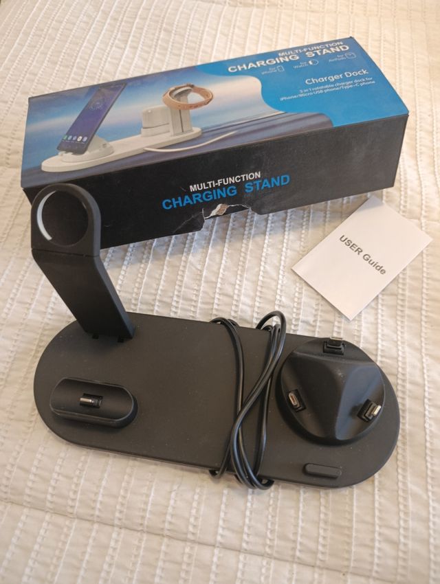 Soporte carga móvil 3 en 1