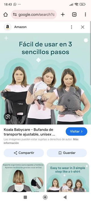 Mochila portabebés Koala Babycare