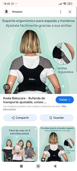 Mochila portabebés Koala Babycare