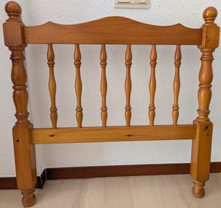Cabezal cama madera pino