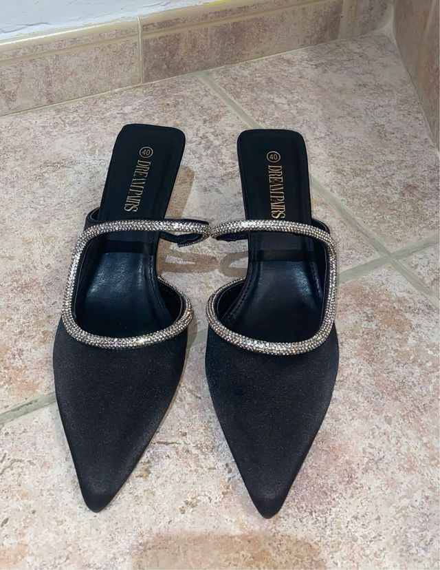 Tacones negros DREAMPAIRS - Talla 40