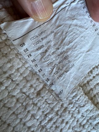 Alfombra algodón beige - Casi nueva