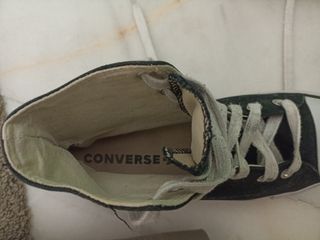 Converse negras plataforma 39