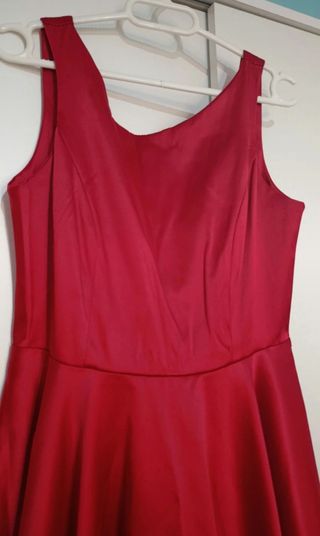 Vestido rojo tutú evento