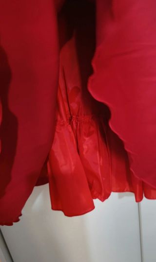 Vestido rojo tutú evento