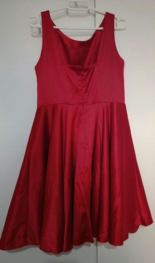 Vestido rojo tutú evento