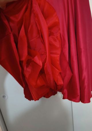 Vestido rojo tutú evento