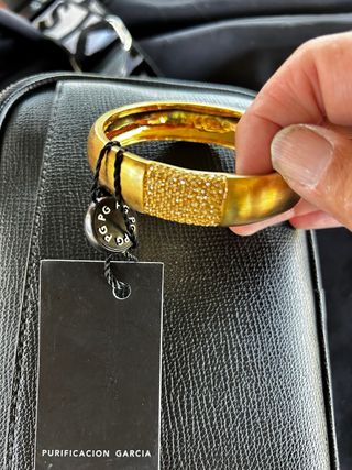 Pulsera dorada Purificación García sin estrenar