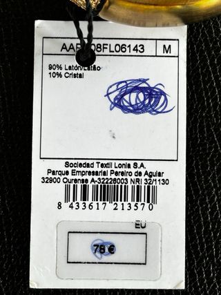 Pulsera dorada Purificación García sin estrenar