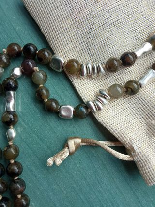 Collar  joya Jaspe Verde