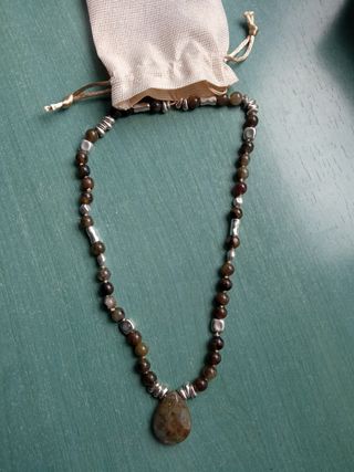 Collar  joya Jaspe Verde