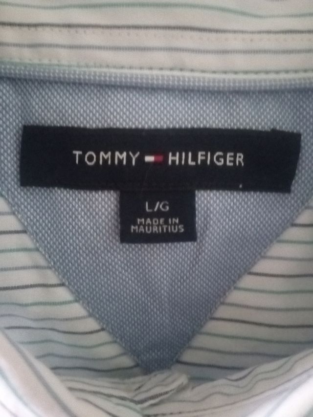 Camisa Tommy Hilfiger L - Azul