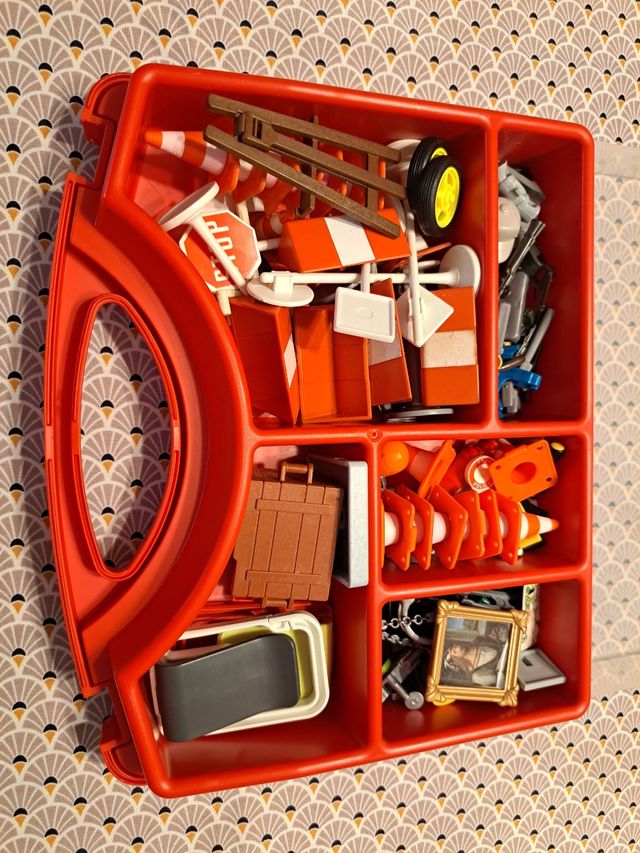 Playmobil maletín con señales tráfico y + piezas
