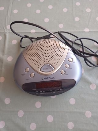 Radio despertador KNEISSEL | Azul-Plata