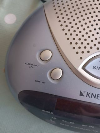 Radio despertador KNEISSEL | Azul-Plata