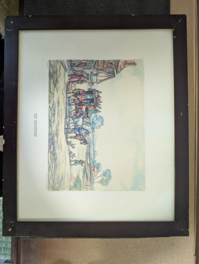 Cuadro antiguo - The Departure J.Bonald