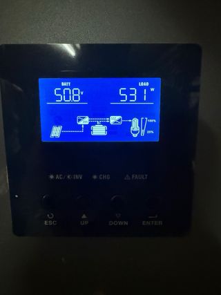 Inversor y 24 baterias 48V lote completo