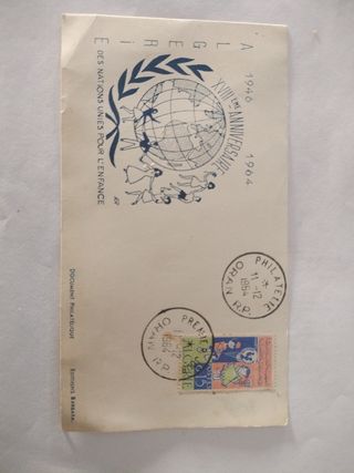 Sello postal antiguo - UNICEF 1964