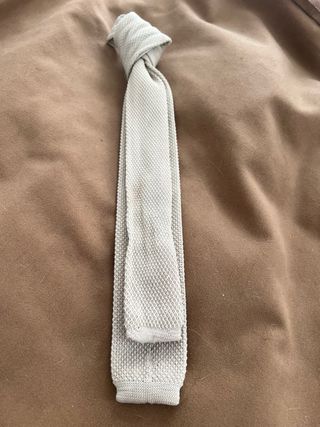 Cravatta Beige in Maglia