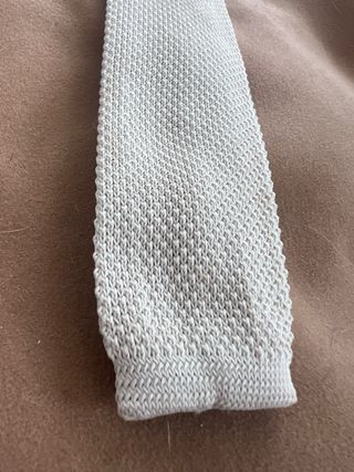 Cravatta Beige in Maglia